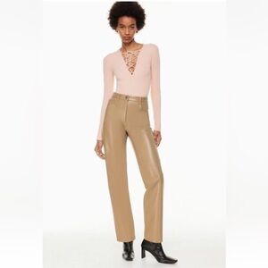 Wilfred Aritzia The‎ Melina Faux Vegan Leather Pant Womens Size 4